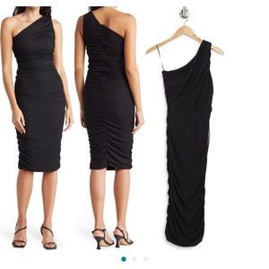 Brand-new one shoulder body con dress